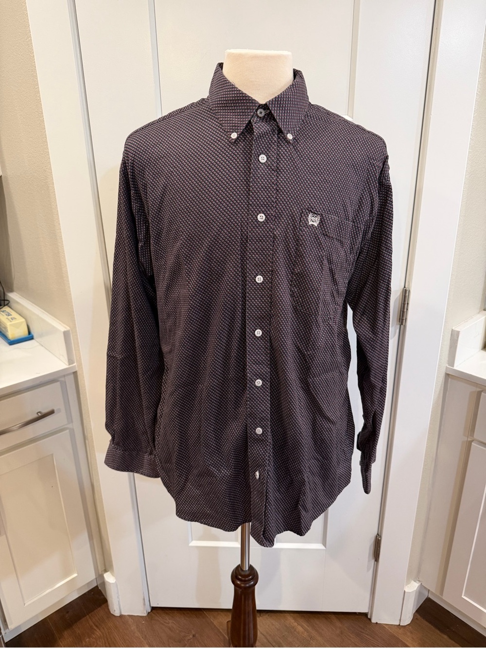 Cinch Mens Western Geometric Button Down Shirt Medium